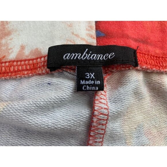 Ambiance Tie Dye Women's Shorts 3X - Picture 4 of 5